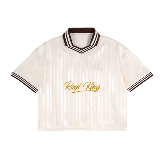 Contrast Stripes Polo Collar T-Shirt