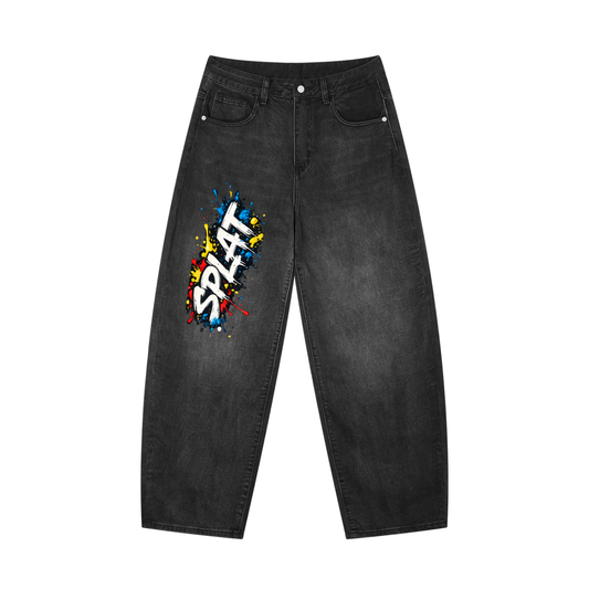 Men's Sunfade Vintage Wash Barrel Leg Jeans